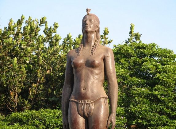 Replica de escultura a la india catalina-2