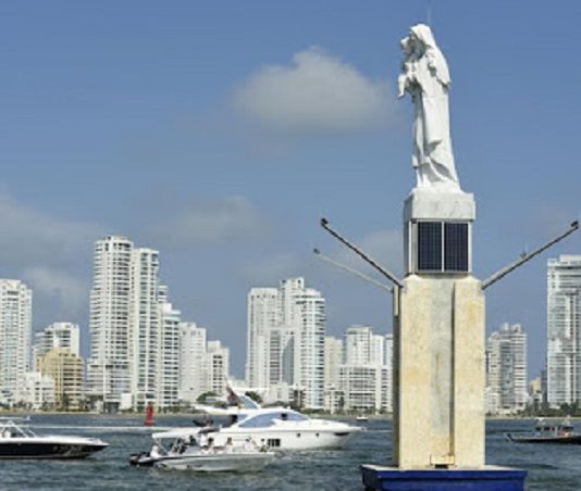 Escultura de la Virgen del Carmen volvió a la Bahía de Cartagena Escultura de la Virgen del Carmen
