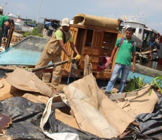 Espacio Público retiró cambuches y construcciones de ventas informales en Bazurto