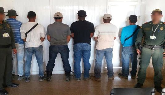 7 capturados por minería ilegal entre los municipios de Turbaco y Turbana