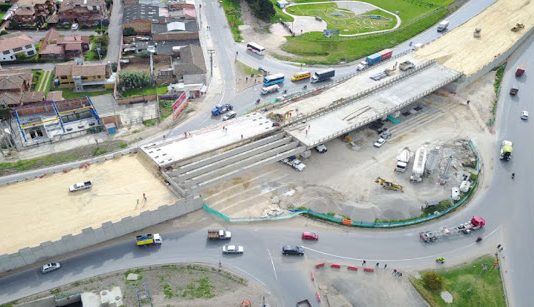 Enlace a desnivel en la glorieta Mosquera – La Mesa cuenta con un avance del 90%