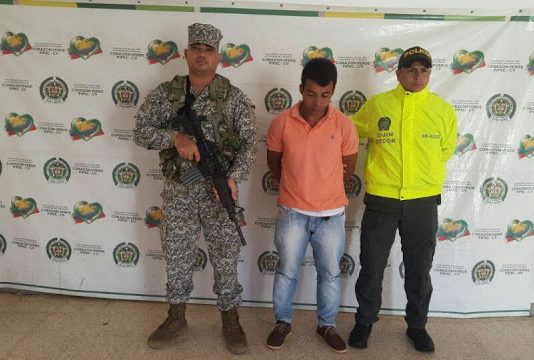 Capturan sujeto en Tierralta – Cordoba sindicado de Homicidio