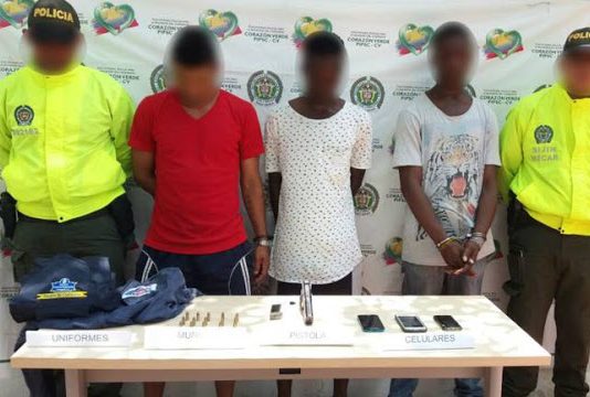 Ocho Capturados por microtrafico en Cartagena