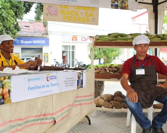 Campesinos desplazados de Montes de María dinamizan economía de su región con mercado campesino