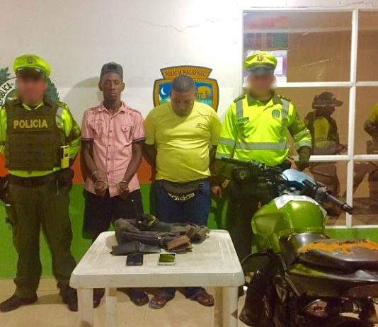 Capturados dos presuntos delincuentes señalados de cometer varios hurtos en la Variante Mamonal-Gambote