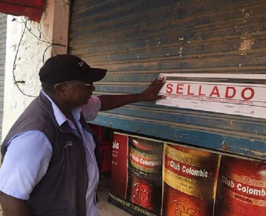 Dadis suspende actividades y sella una tienda en el barrio Fredonia