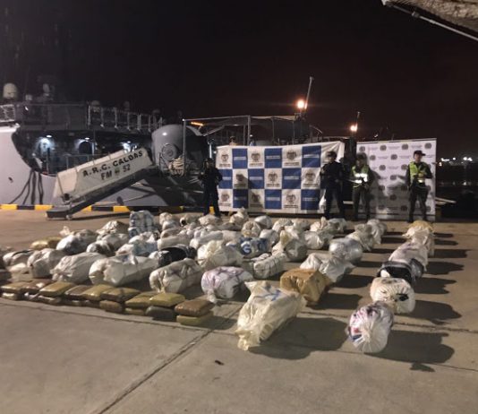 Incautan mas de una tonelada de marihuana en aguas del Caribe