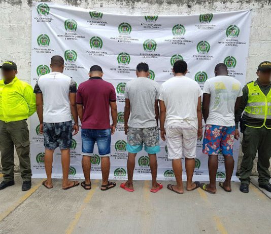 Capturan a 5 delincuentes relacionados con el hurto de 70 motos en Cartagena