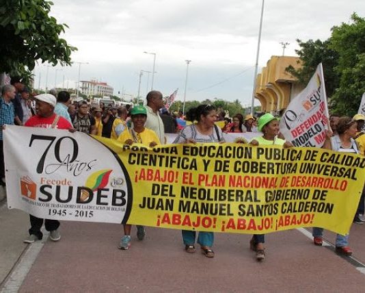 Educadores de Bolívar preparan plantón en contra del alcalde (e) de Cartagena