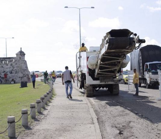Iniciaron las obras de recuperación de la avenida Santander en Cartagena