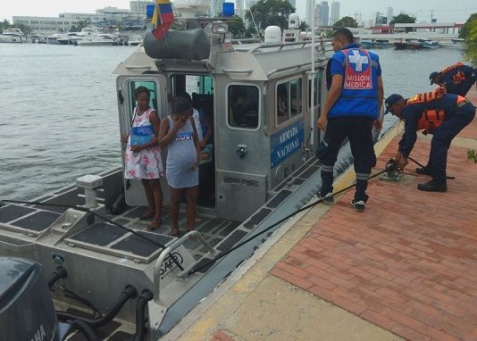 Armada Nacional evacua a dos mujeres embarazadas desde Bocachica