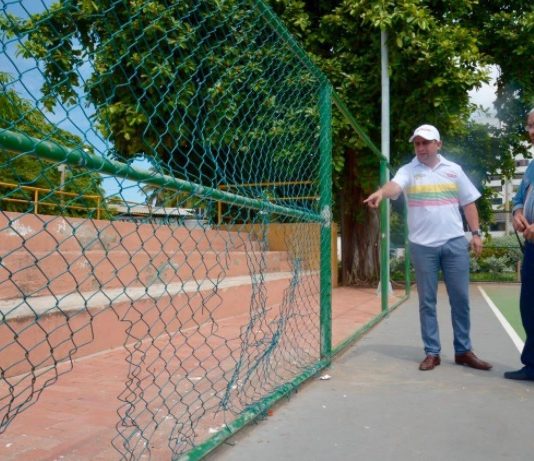 Inician obras de recuperación en el Parque de Manga