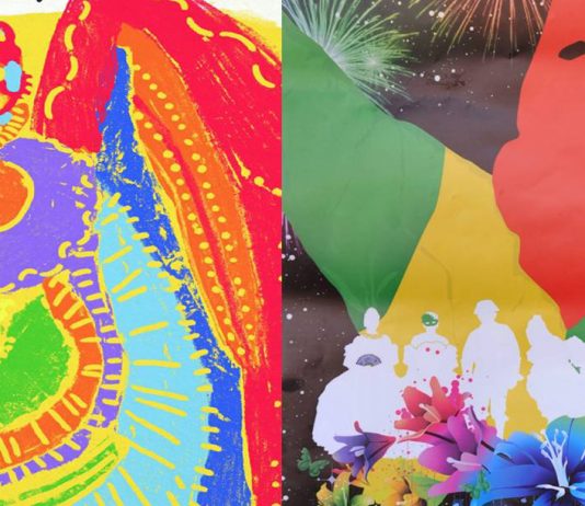 Colección de afiches de las fiestas de independencia de Cartagena de indias