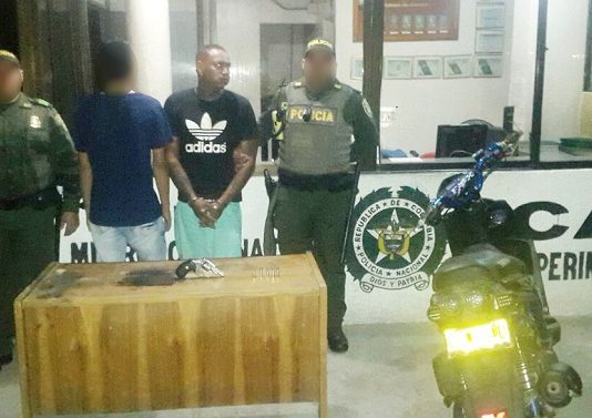 Capturados dos sujetos en persecución policial que portaban armas de fuego en Cartagena