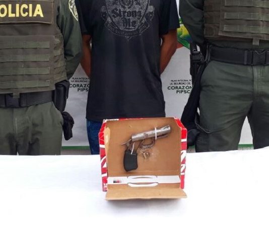Capturan en Arjona a presunto delincuente con un arma de Fuego de fabricación artesanal