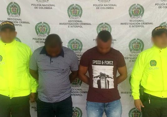 Capturados dos hombre presuntamente implicados en el robo de 1.600 millones de pesos en Cartagena