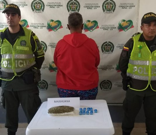 Capturan a mujer de la tercera edad transportando quinientos gramos de marihuana