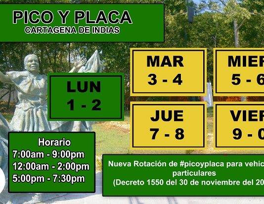 Fenalco Bolívar celebra nuevos cambios en el pico y placa de Cartagena