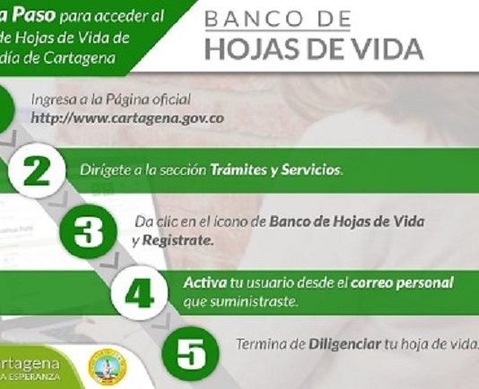 Por primera vez, Alcaldía de Cartagena abre Banco de Hojas de Vida para que ciudadanos puedan trabajar con el Distrito