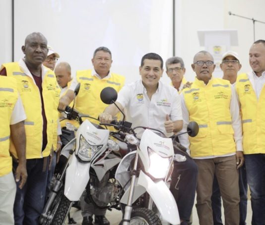 Entregan dotación de 31 motocicletas para personal de salud en zonas apartadas de Bolívar