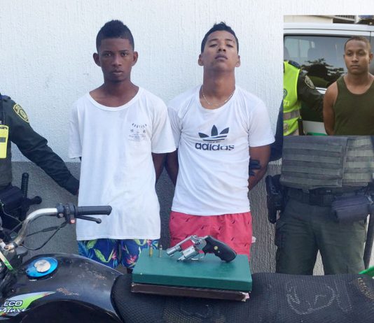Capturan a tres presuntos delincuentes a quienes se les atribuye varios hurtos en Cartagena