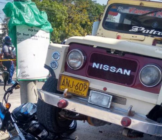 Un muerto y un herido deja accidente de tránsito en la cebra de Ceballos, Cartagena