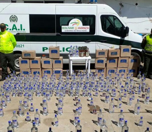 Incautan en el Carmen de bolívar 700 botellas de licor adulterado