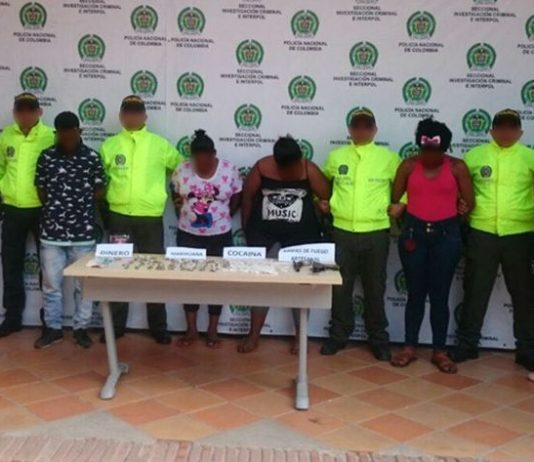 seis capturados en operativos contra el trafico de estupefacientes en Cartagena