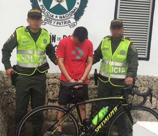 Capturado alias el “cachaco” por hurtar bicicleta a un deportista en Bocagrande
