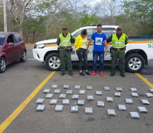 Policía de Cartagena Incauta 39 Kilos de Cocaína en Vehículo que cubría ruta Barranquilla-Cartagena