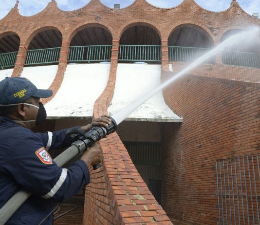 Continúa fase de mantenimiento prioritario en la Monumental Plaza de Toros de Cartagena a cargo del IPCC