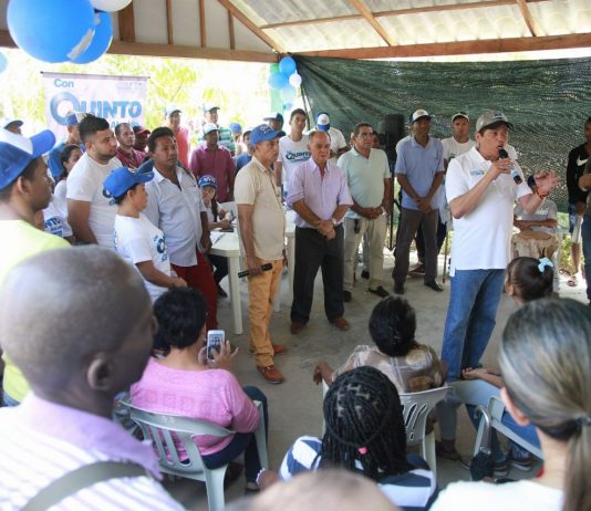 Quinto Guerra concluyo agenda de fin de semana con multitudinaria caminata en Blas de Lezo