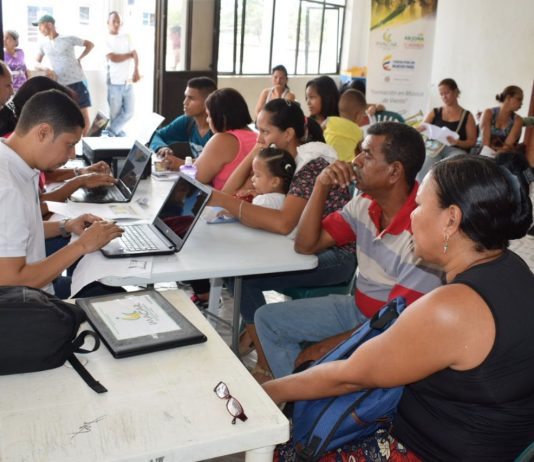 En Arjona, Bolívar, inicio el registro administrativo a migrantes venezolanos