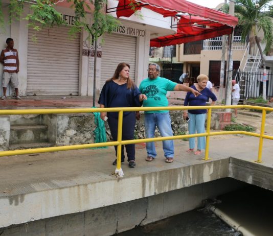 Reinician obras del canal Emiliano Alcalá en Cartagena Clara-Calderon-reinicio-canal-emiliano-alcala