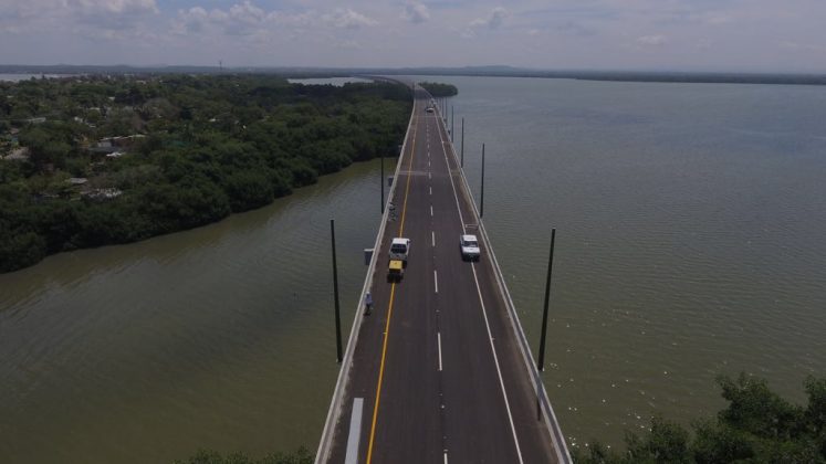 Viaducto Gran Manglar de Cartagena de indias disminuirá tiempo de transporte entre Cartagena y Barranquilla.
