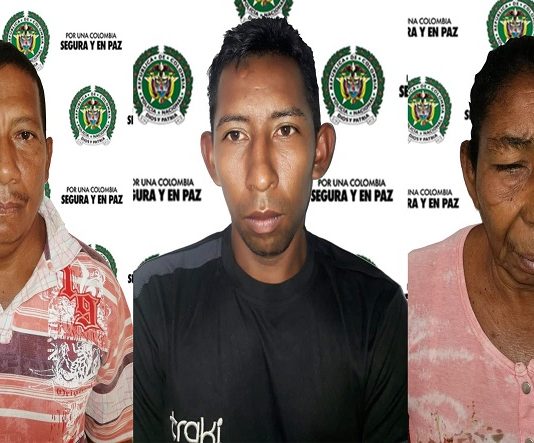 Capturan en Pinillos, Bolívar, a tres expendedores de droga de la misma familia Capturados Pinillos Bolivar