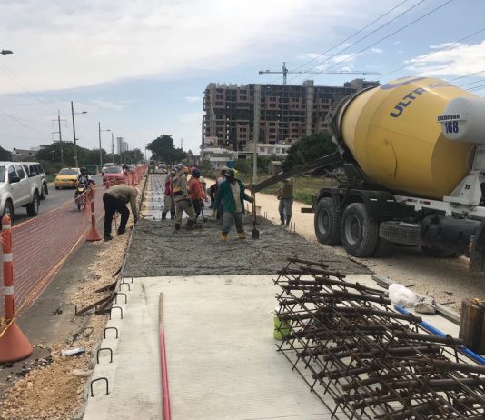Así avanza la pavimentación en la “Y de Olaya”, Colombiatón y calle de La Cuchara y de olaya pavimentacion
