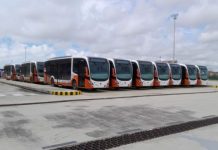 24 nuevos buses de Transcaribe han llegado desde Pereira a Cartagena Buses de Transcaribe desde pereira