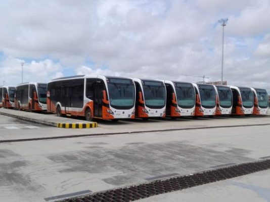 24 nuevos buses de Transcaribe han llegado desde Pereira a Cartagena Buses de Transcaribe desde pereira