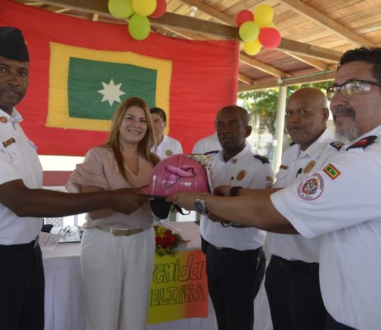 Cuerpo de Bomberos designa a Gestora Social como madrina de su institución Eliana Bustillo Villarreal madriana Cuerpo de Bomberos Cartagena