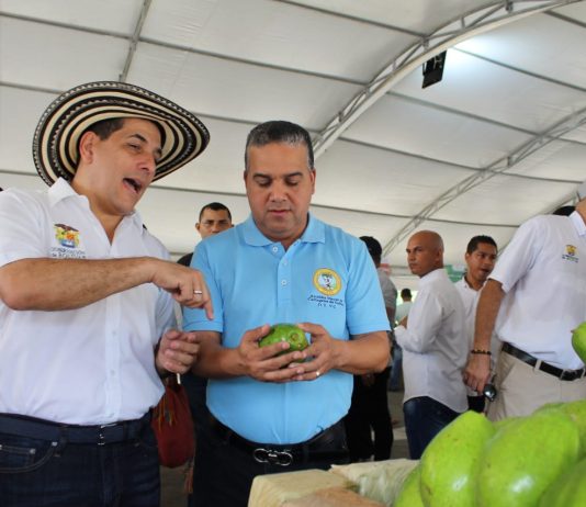 “Haremos un mercado campesino al mes en Cartagena”: Alcalde Pedrito Pereira Pedrito pereira y dumek turbay durante el mercado campesino en Cartagena