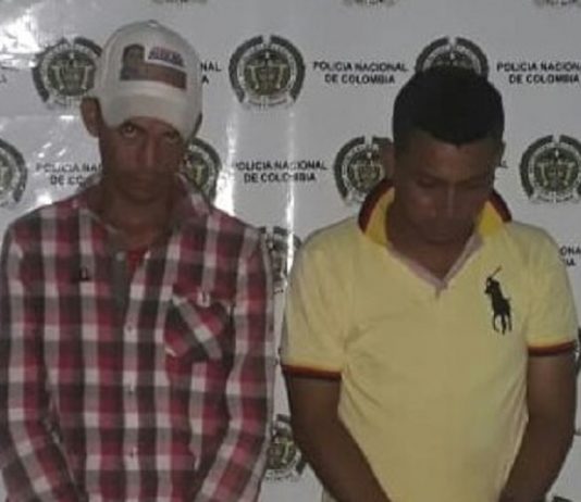 Tras persecución capturan a dos presuntos asaltantes en Magangue, Bolívar Asaltantes capturados en magangue