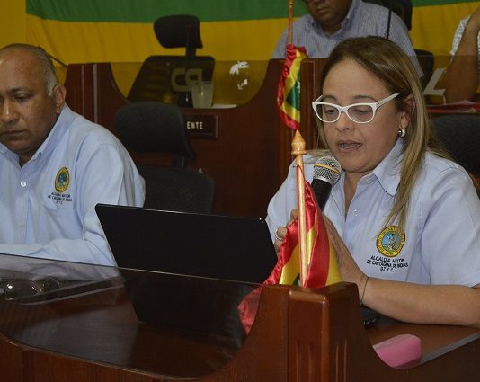 Sustentan ante el Concejo proyecto de vigencias futuras para PAE y conectividad escolar Claudia Almeida Castillo