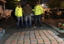 Cuatro capturados y 189 Kg de Cocaina incautada en Cartagena Traficante de droga capturado en cartagena