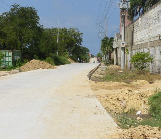 En un 80% avanza la obra de la vía a Campaña en Cartagena Via a campaña-Cartagena