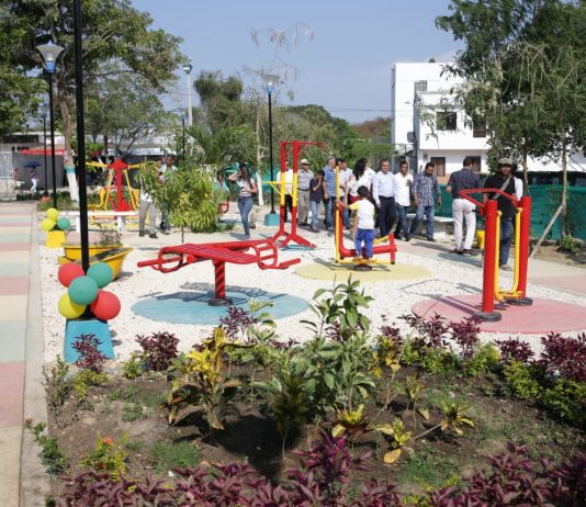 Alcalde entregó cinco espacios de recreación en barrios de Cartagena Pedrito-pereira-parques