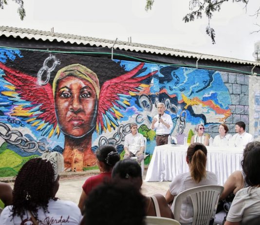 En Cartagena fue Inaugurado mural en homenaje a mujeres víctima de violencia sexual Mural Pie de la Popa