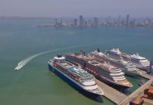 Cuatro cruceros llegarán mañana a Cartagena