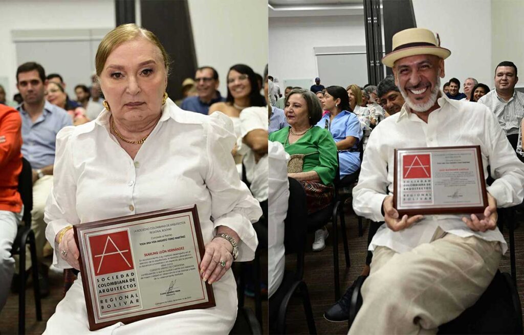Humberto Enrique Rodríguez Cobo Skarling León Hernández y Julio Bustamante-Castillo recibieron el Premio Toda Una Vida Augusto Tono Martínez.